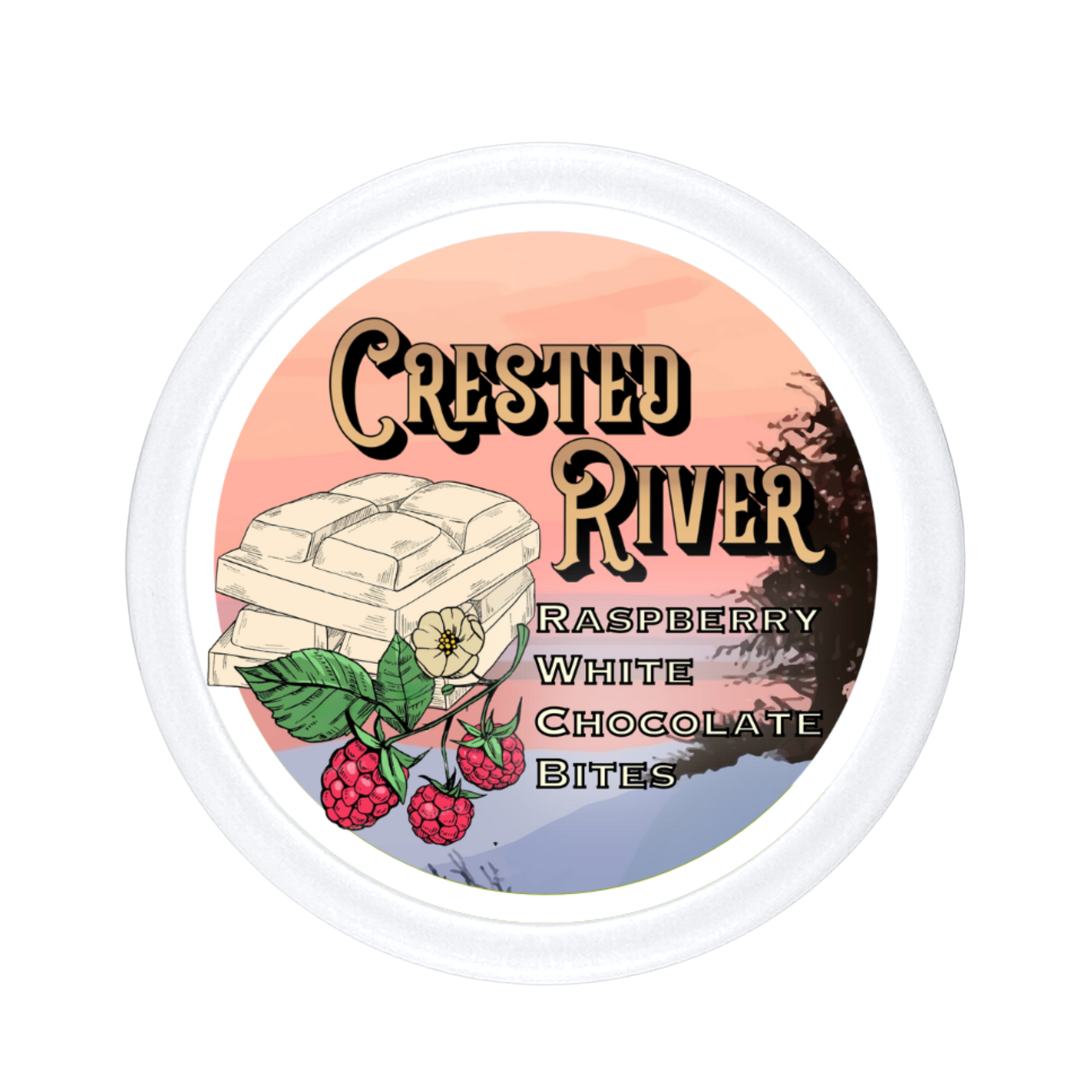 Raspberry White Chocolate Bites w/ THC