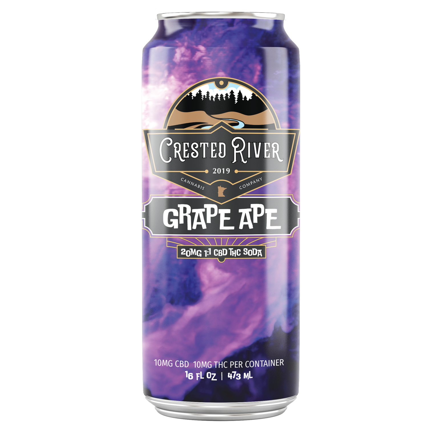 Homegrew Soda - Grape Ape w/ THC + CBD