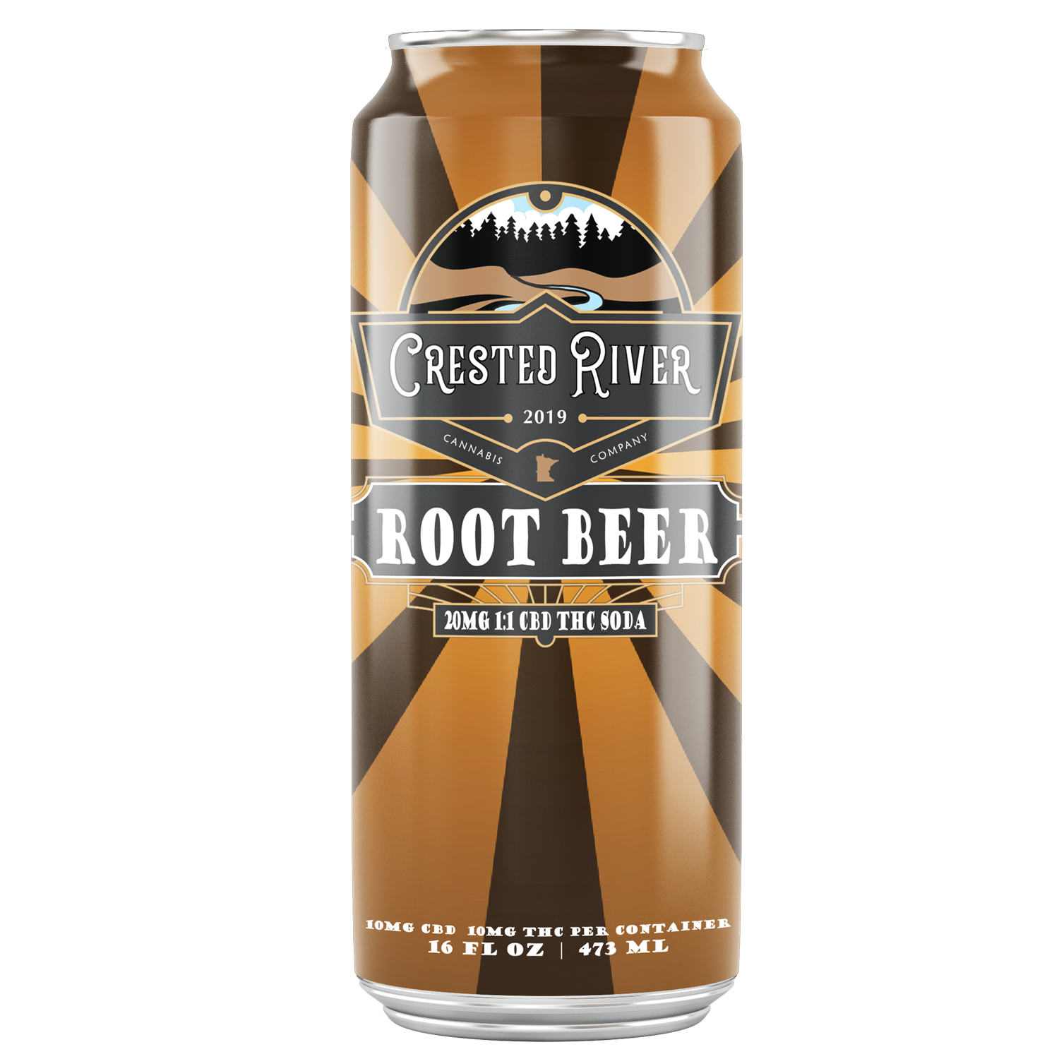 Homegrew Soda -  Root Beer w/ THC + CBD